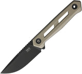 Tekto Knives X1 Atlas Desert Tan G10 MagnaCut Drop Pt Fixed Blade Knife TX1RDSMC