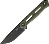 Tekto Knives X1 Atlas OD Green G10 MagnaCut Drop Pt Fixed Blade Knife TX1RODMC