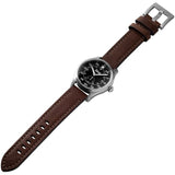 Time Concepts Szanto Aviator Brown Leather Wrist Watch SZ2754