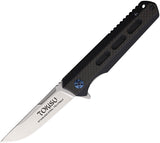 Tokisu Linerlock Black & Blue G10 Folding 7Cr17MoV Steel Pocket Knife 18594