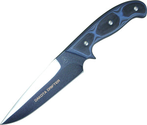 TOPS 11.5" Dakota Drifter Fixed Blade Blue & Black Handle Knife + Sheath DAKD5