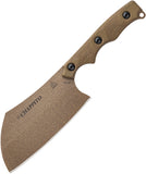 TOPS El Chappito Green Canvas Micarta Coyote Tan 1095 Fixed Blade Knife CPTO01