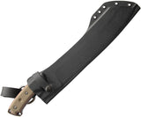 TOPS El Chete Midnight Bronze Camo Tan Micarta 1095HC Fixed Blade Knife w/ Dangler ELCH04C