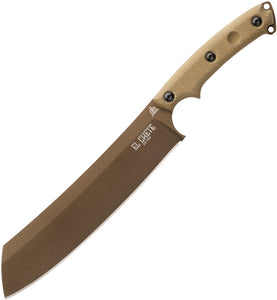 TOPS El Chete Mini Midnight Bronze Green Micarta 1095 Fixed Blade Knife OPEN BOX