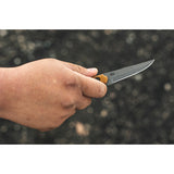 TOPS El Pionero Tan Canvas Micarta 1095 Fixed Blade Knife w/ Sheath ELPO01