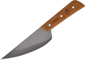 TOPS 9.5" Frog Market Special Fixed Carbon Steel Blade Tan Handle Knife FMS05