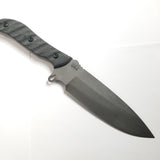 TOPS Silent Hero 1095 Carbon Steel Sniper Gray Rocky Mountain Tread Fixed Knife HERO01