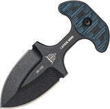TOPS I -Stick Mini Black & Blue G10 1075 Carbon Steel Push Dagger w/ Sheath ISTKM01