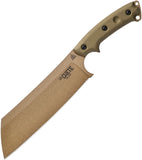 TOPS Lil Chete Green Canvas Micarta Coyote Tan 1095 Fixed Blade Knife LLCH01