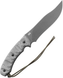 TOPS Longhorn Bowie Rocky Mountain Micarta 1095HC Sniper Gray Fixed Blade Knife LONGB06