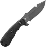 TOPS Road Pup Goyo Black G10 1095 Steel Fixed Blade Knife w/ Sheath RPG01