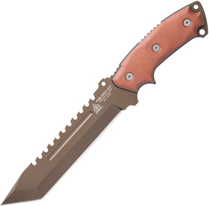 TOPS Steel Eagle Delta Class Tan Micarta Midnight Bronze 1095 Fixed Blade Knife SE107D2DC