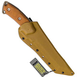 TOPS Steel Eagle Delta Class Fixed Tanto Blade Tan/Black Handle Knife SE107DDC