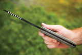 TOPS Tom Brown Tracker Fixed Carbon Steel Blade Black Micarta Handle Knife T010