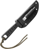 TOPS Lite Trekker Black Micarta 1095 Fixed Blade Knife w/ Belt Sheath OPEN BOX
