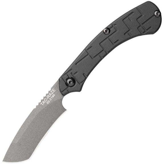 TOPS Tac-Raze 7 Black G10 Folding Tungsten 1095 Steel Recurve Knife TRAZ07