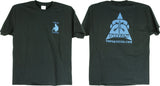 TOPS Knives Black & Blue 2XL 100%  Cotton Men's Short Sleeve T-Shirt TSBBXXL