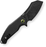 TRUE MAAR Linerlock Black G10 Folding D2 Steel Cleaver Pocket Knife FMK0007