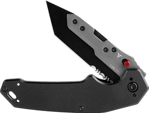 TRUE Swift Edge Toggle Lock Black G10 Folding 5Cr13MoV Pocket Knife FMK1003