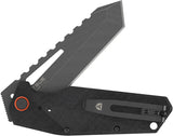 TRUE BERM Linerlock Black G10 Folding 7Cr17MoV Stainless Pocket Knife FMK1030