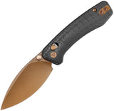TRIVISA Koala Crossbar Lock Black Carbon Pattern G10 Folding Bohler N690 Knife M02CGN
