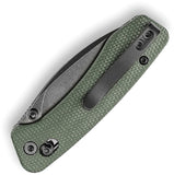 TRIVISA Koala Crossbar Lock Green Micarta Folding Bohler N690 Pocket Knife M02GMN