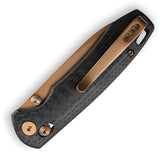 TRIVISA Dragonfly-CG Axis Lock Carbon Fiber Pattern G10 Folding 14C28N Pocket Knife M03CG14