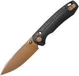 TRIVISA Dragonfly-CG Axis Lock Carbon Fiber Pattern G10 Folding 14C28N Pocket Knife M03CG14