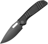 TRIVISA Gecko-BM Linerlock Black Micarta Folding 14C28N Pocket Knife JM04BM14