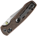 TRIVISA Butterfly-CU Crossbar Lock Copper Folding 14C28N Pocket Knife M06CU14