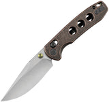 TRIVISA Butterfly-CU Crossbar Lock Copper Folding 14C28N Pocket Knife M06CU14