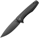 TRIVISA Hummingbird-BM Linerlock Black Micarta Folding 14C28N Pocket Knife M07BM14