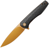 TRIVISA Hummingbird-CG Carbon Fiber Pattern G10 G10 Folding 14C28N Pocket Knife M07CG14
