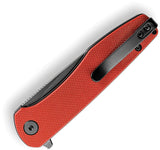 TRIVISA Hummingbird-RG Linerlock Red G10 Folding 14C28N Pocket Knife M07RG14