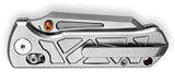 TRIVISA Skarn Crossbar Lock Gray Titanium Folding M390 Pocket Knife M11WM