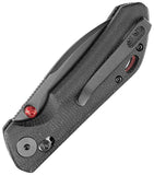 TRIVISA Otter-BM Crossbar Lock Black Micarta Folding 14C28N Pocket Knife JM14BM14