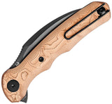 TRIVISA Lacerta-CU Linerlock Copper Foil G10 Folding 14C28N Pocket Knife Y19CU14