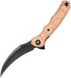 TRIVISA Lacerta-CU Linerlock Copper Foil G10 Folding 14C28N Pocket Knife Y19CU14