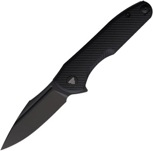 TRIVISA Antliae Linerlock Black G10 Folding 14C28N Sandvik Pocket Knife TY23BG14