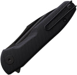 TRIVISA Antliae Linerlock Black G10 Folding 14C28N Sandvik Pocket Knife TY23BG14