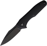 TRIVISA Antliae Linerlock Black G10 Folding 14C28N Sandvik Pocket Knife TY23BG14
