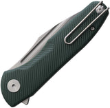 TRIVISA Antliae Linerlock Green G10 Folding 14C28N Sandvik Pocket Knife TY23GG14