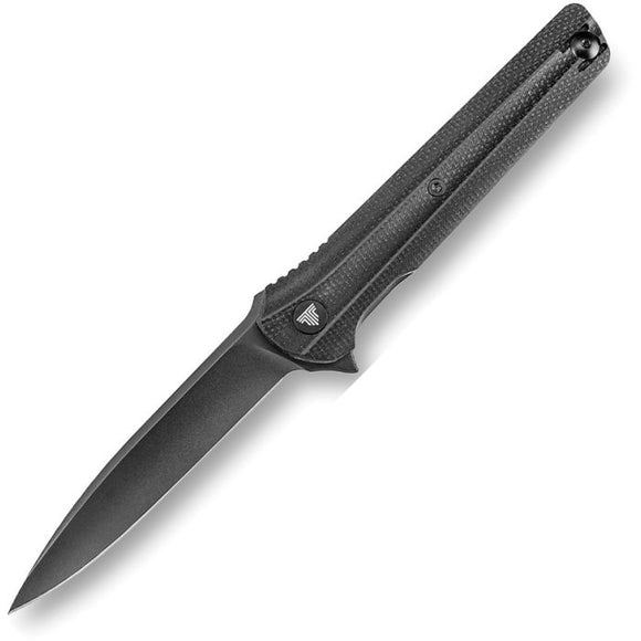 TRIVISA Seagull Linerlock Black Micarta Folding 14C28N Pocket Knife Y28BM14