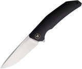 TRIVISA Phoenix-BG Linerlock Black G10 Folding Bohler N690 Pocket Knife YFBGN