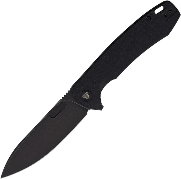 TRIVISA Columbia Linerlock Black Micarta Folding 14C28N Pocket Knife YH01BM14