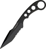 United Cutlery Undercover Combat Fighter Black One Piece Fixed Blade Knife 2735