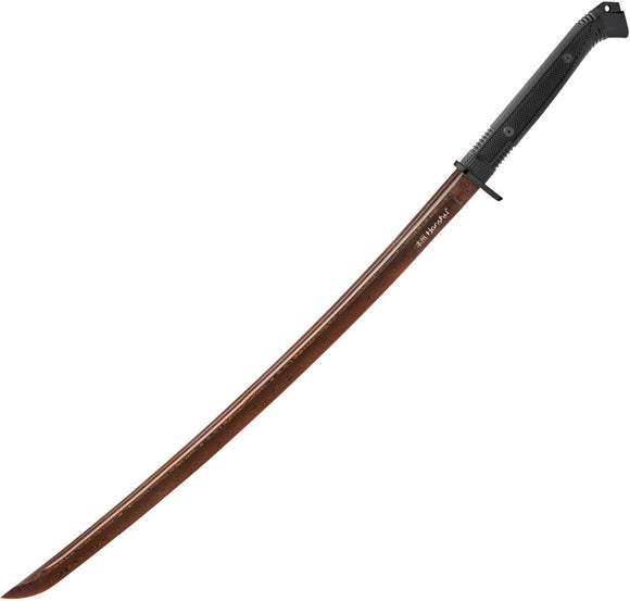 United Cutlery Honshu Damascus Steel Fixed Blade Black Handle Katana Sword 3176D