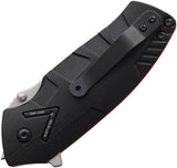 Uwharrie Alpha 6 Linerlock Black G10 Folding 440C Stainless Drop Pt Pocket Knife A6BLBU