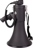 Uzi Black ABS Megaphone with Siren MPPRO