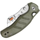 Kizer Cutlery Sheepdog C01C Utility 2 Button Lock Green Micarta Folding 5Cr15MoV Knife 348829JNA1